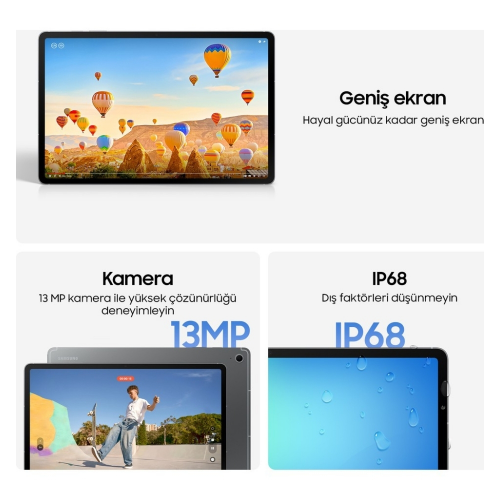 Samsung Galaxy Tab S10 FE SM-X520 8 GB 128 GB 10.9″  Mavi Tablet