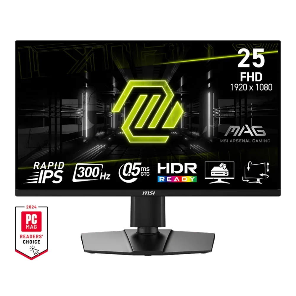 MSI MAG 255PXF 24.5″ 300Hz 0.5ms (GTG) FHD Rapid IPS Pivot FreeSync Premium Gaming (Oyuncu) Monitör