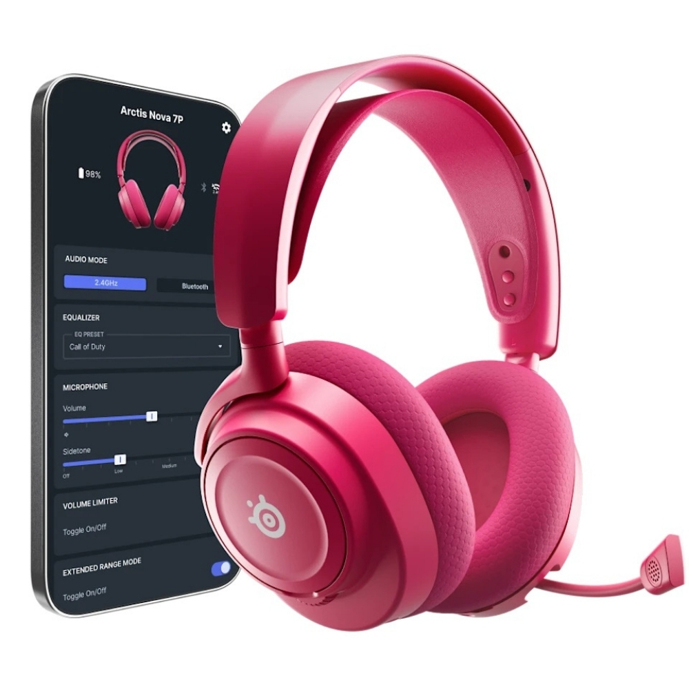 SteelSeries Arctis Nova 7P Gen 2 SSH61746 Kablolu/Kablosuz Gaming(Oyuncu) Magenta