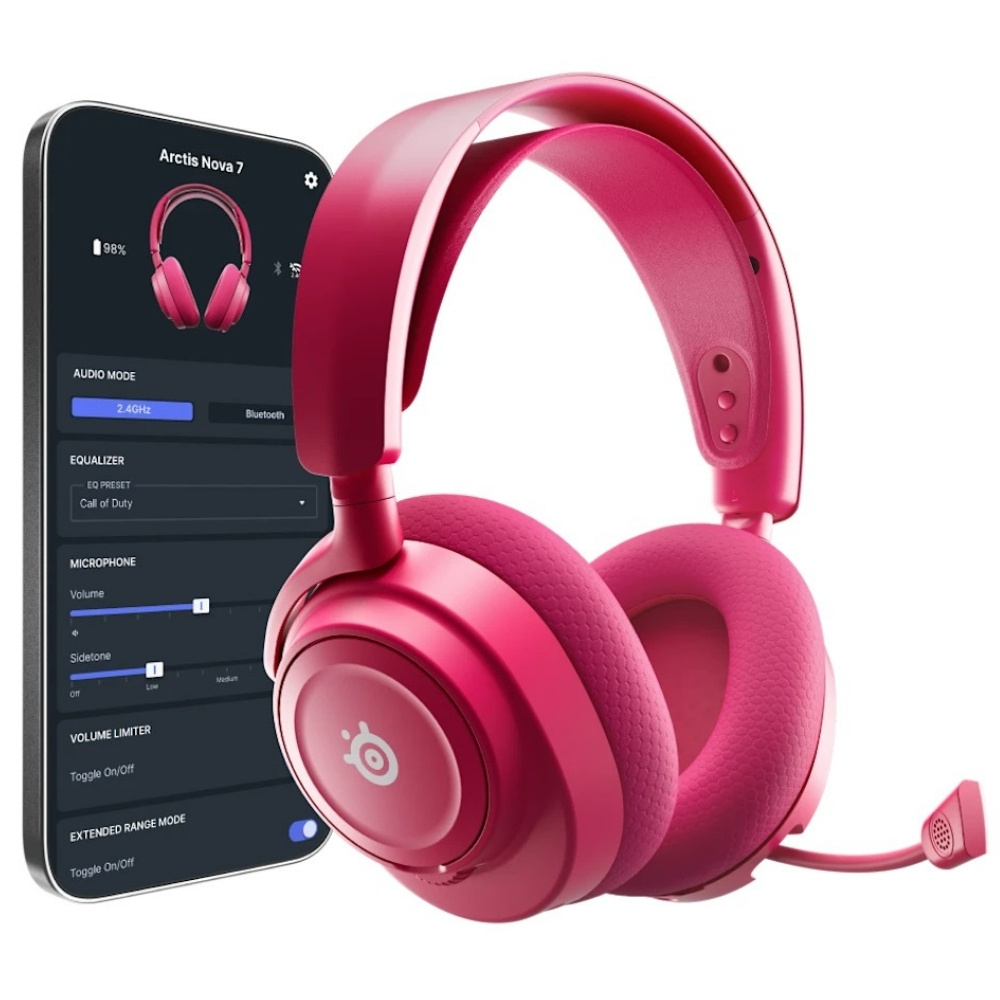SteelSeries Arctis Nova 7 Gen 2 SSH61732 Kablolu/Kablosuz Gaming(Oyuncu) Magenta 