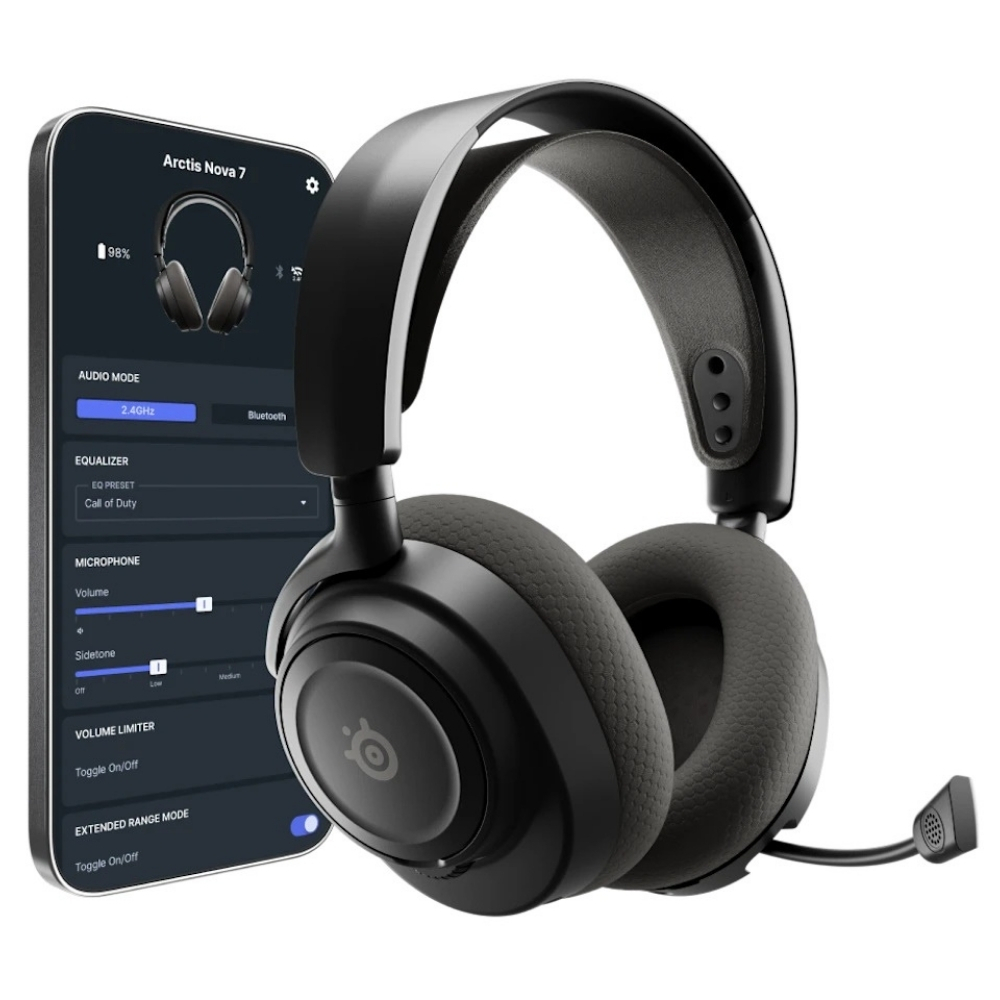 SteelSeries Arctis Nova 7 Gen 2 SSH61730 Kablolu/Kablosuz Gaming(Oyuncu) Kulaklık Siyah