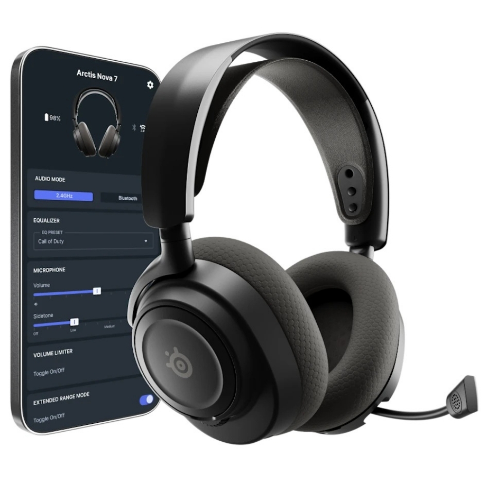 SteelSeries Arctis Nova 7P Gen 2 SSH61744 Kablolu/Kablosuz Gaming(Oyuncu) Siyah
