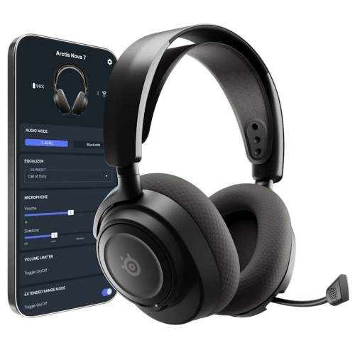SteelSeries Arctis Nova 7P Gen 2 SSH61744 Kablolu/Kablosuz Gaming(Oyuncu) Siyah
