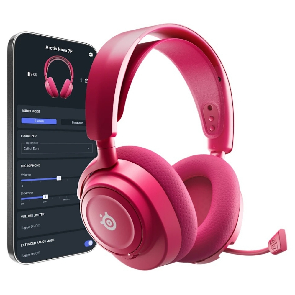 SteelSeries Arctis Nova 7P Gen 2 SSH61746 Kablolu/Kablosuz Gaming(Oyuncu) Magenta