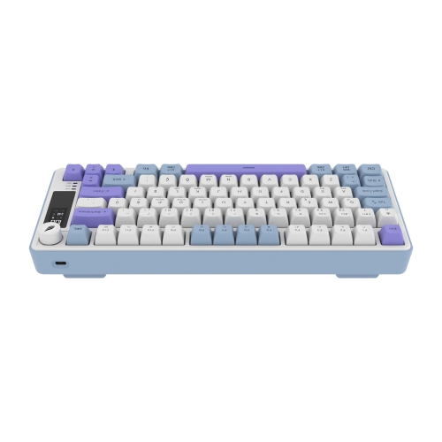 Hawk Gaming HK255BP Membrane LCD RGB Kablosuz/Bluetooth Mavi Mor %75 Türkçe Gaming Klavye