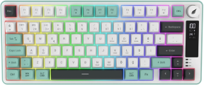 Hawk Gaming HK255WG Membrane LCD RGB Kablosuz/Bluetooth Gri Yeşil %75 Türkçe Gaming Klavye