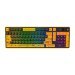 Hawk Gaming HK258CY Membrane LCD RGB Kablosuz/Bluetooth Cyber Sarı Siyah Full Türkçe Gaming Klavye