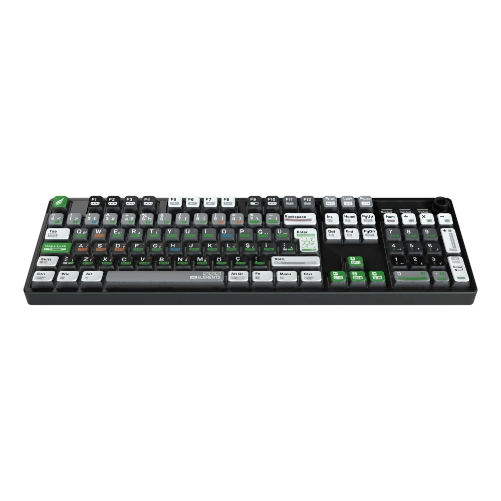 Hawk HK510 Mekanik Prelubed Switch RGB Tri-Mode Kablosuz/Bluetooth Full Türkçe Gaming Klavye