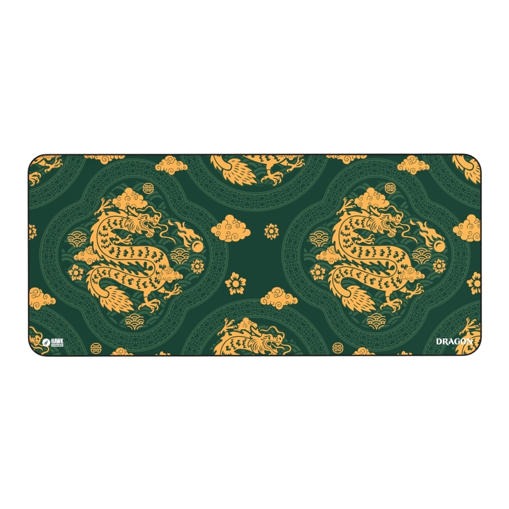 Hawk Green Dragon 90x40 Mouse Pad