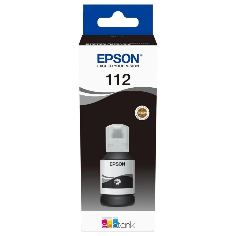 Epson 112 EcoTank Pigment Siyah Şişe Mürekkep Kartuşu - C13T06C14A