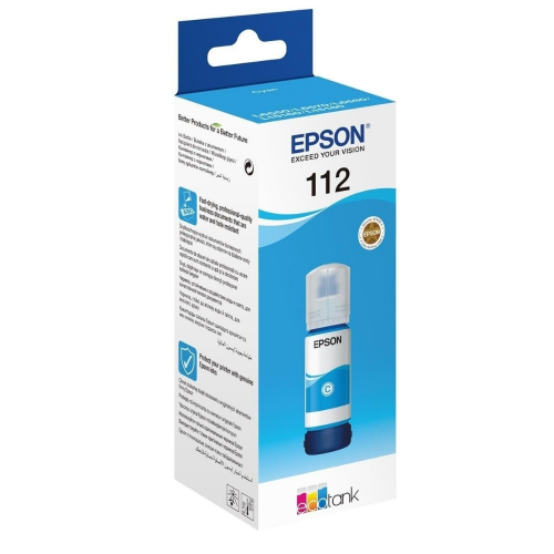 Epson 112 EcoTank Pigment Mavi Şişe Mürekkep Kartuşu - C13T06C24A