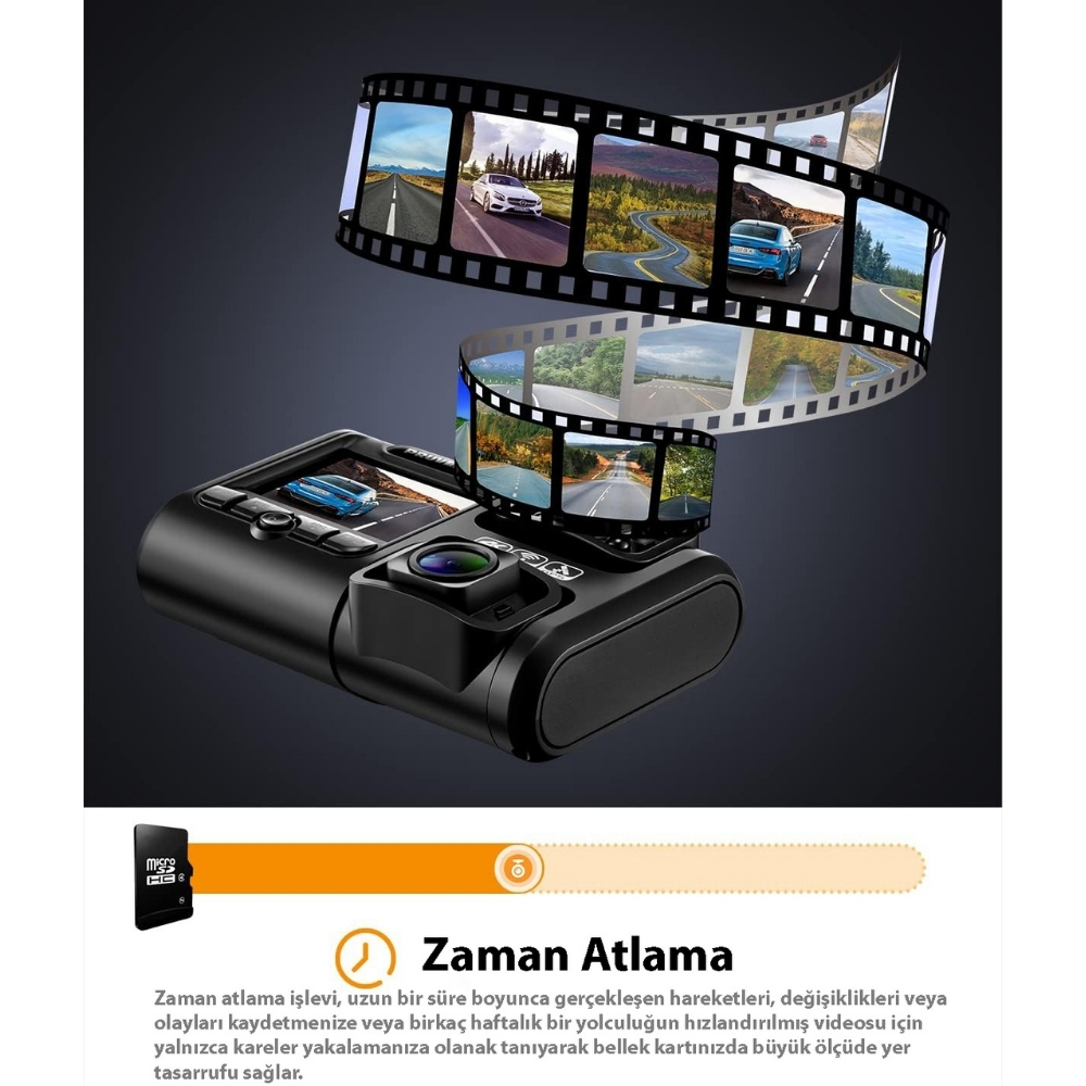 Pruveeo D30 Wi-Fi 4K Araç Kamerası