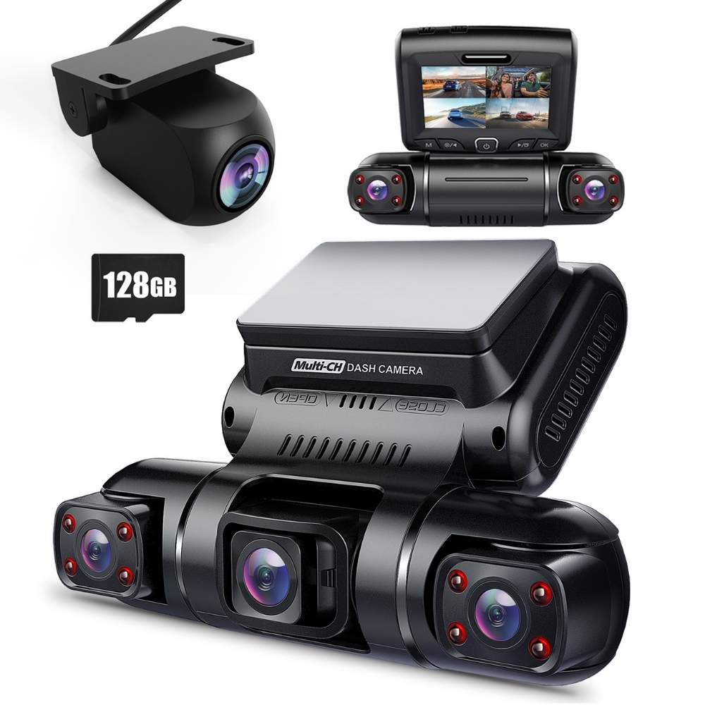 Pruveeo D90-4CH FHD Wi-Fi GPS Araç Kamerası + 128GB SD Kart