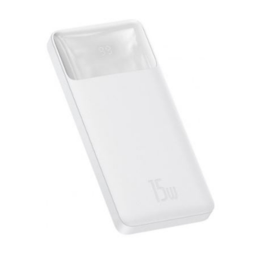 Baseus Bipow Overseas Edition Beyaz 15W 10000 mAh Hızlı Şarj Powerbank