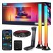 Govee Tv Arkası Led Şerit Aydınlatma + 2`li Aydınlatma Bar + Tv ile Renk Senkronizasyon 55-65 inç Tüm Tv`ler Uyumludur -H605A311