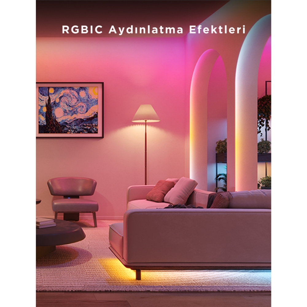 Govee RGBICW Koruyucu Kaplamalı LED Şerit Işık S (5 M) - H612ACD1