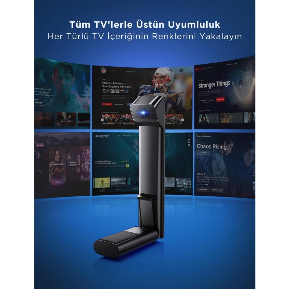 Govee Envisual T3 Lite TV Arkası Led Şerit Renk Senkronizasyonlu Ambiyans Aydınlatma 40-50 inç TV`ler ile Uyumlu -H60973D1