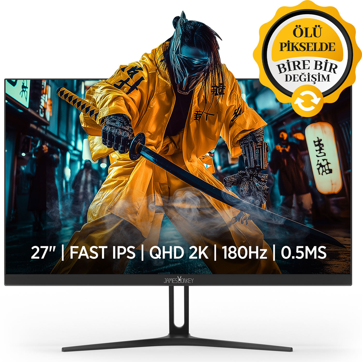James Donkey Epic Q40 27″ 180Hz 0.5Ms QHD Fast IPS Gaming Monitör (Ölü Pikselde Anında Değişim)
