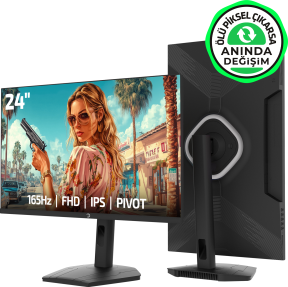 GamePower Lunis L10 24″ 165Hz 1Ms IPS FHD Pivot Gaming Monitör (Ölü Pikselde Anında Değişim)