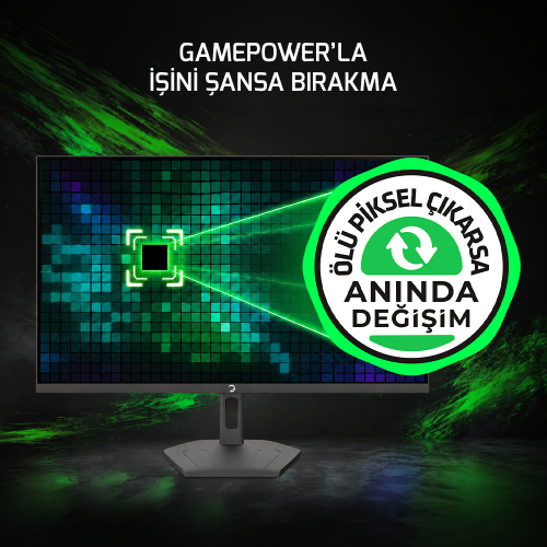 GamePower Lunis L40 27″ 200Hz 0.5Ms VA FHD RGB Pivot Gaming Monitör (Ölü Pikselde Anında Değişim)
