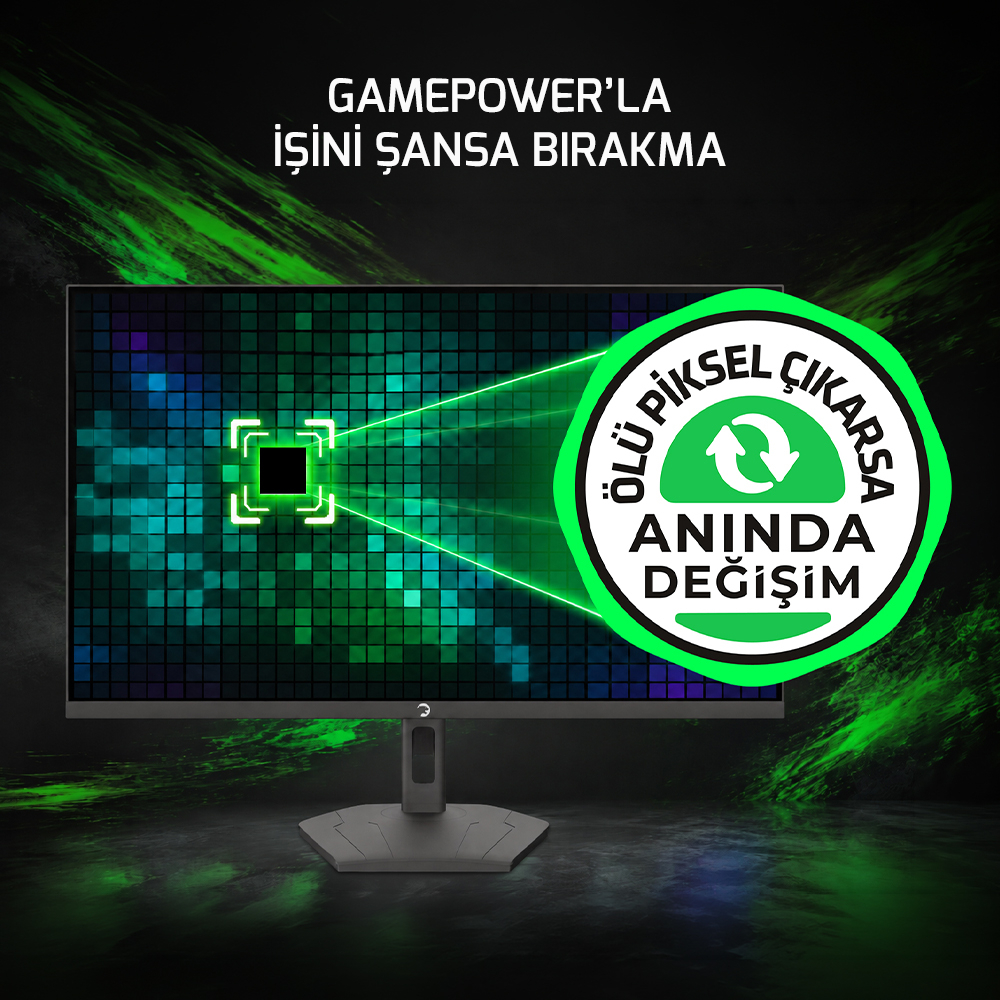 GamePower Vivid T50 27″ 1500R Curved RGB Beyaz 200Hz 0.5ms FHD 2x2W Speaker VA Gaming Monitör (Ölü Pikselde Anında Değişim)