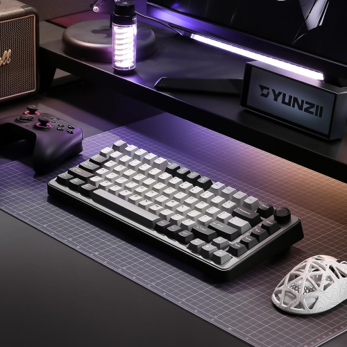 YUNZII B75 Pro Mekanik Klavye Koyu Gri Milk Switch