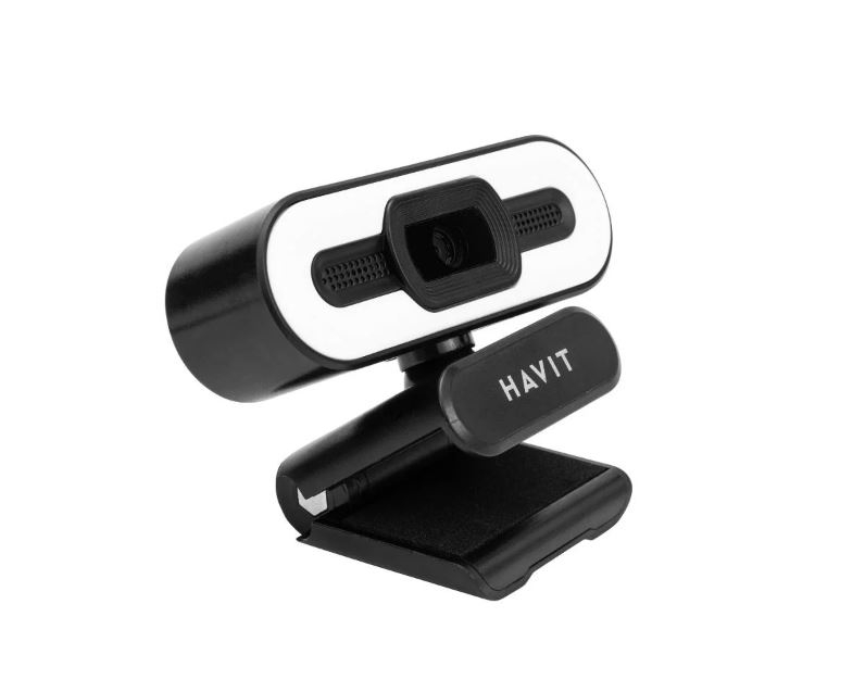 Havit HV-HN24G Full HD Pro 2K Webcam Otomatik Odaklama LED Işıklı Mikrofonlu