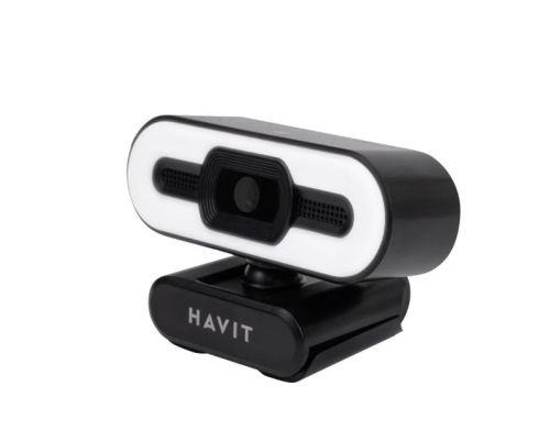 Havit HV-HN24G Full HD Pro 2K Webcam Otomatik Odaklama LED Işıklı Mikrofonlu