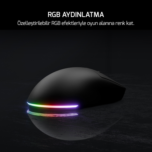 GamePower Kodex 24.000DPI Triple Mode (Kablolu/Bluetooth/2.4G) Siyah Gaming Mouse