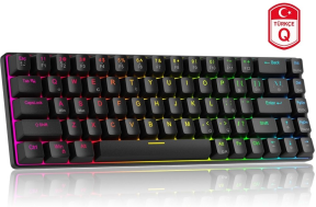 MageGee MK-BOX 68 Tuş RGB Hot-Swap Manyetik Kablolu Türkçe Q Siyah Gaming Klavye