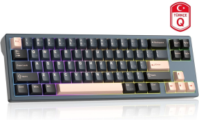 MageGee Captain72 68 Tuş RGB Hot-Swap CNC Kablolu Gasket Manyetik Siyah Gaming Klavye