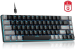 MageGee MK-BOX 68 Tuş Kablolu Mekanik Red Switch Türkçe Q Gri-Siyah Gaming Klavye