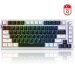 MageGee SKY81 83 Tuş Kablosuz RGB Hot-Swap Mekanik Gasket Siyah-Beyaz Gaming Klavye 