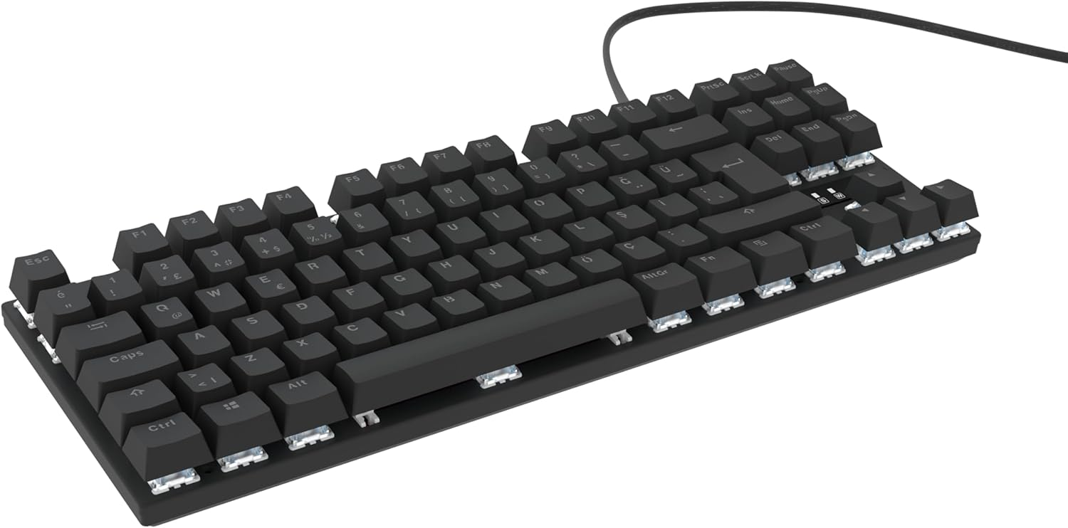Hawk HK410 Mekanik Mavi Switch 19 Mod RGB Kablolu Siyah TKL Türkçe Gaming Oyuncu Klavye