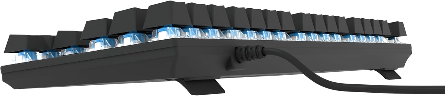 Hawk HK410 Mekanik Mavi Switch 19 Mod RGB Kablolu Siyah TKL Türkçe Gaming Oyuncu Klavye