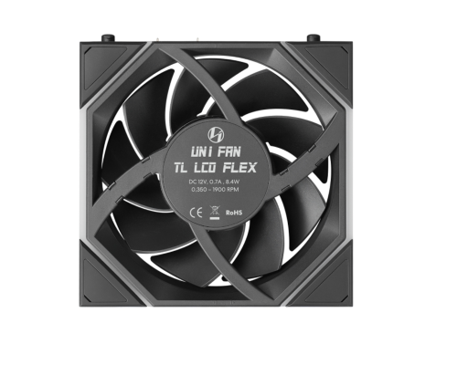Lian Li UNI FAN Reverse TL LCD FLEX 1x120mm Siyah Kasa Fanı (G9F.12RTLLCD1F1B.00)