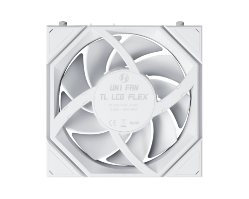 Lian Li UNI FAN Reverse TL LCD FLEX 1x120mm Beyaz Kasa Fanı (G9F.12RTLLCD1F1W.00)