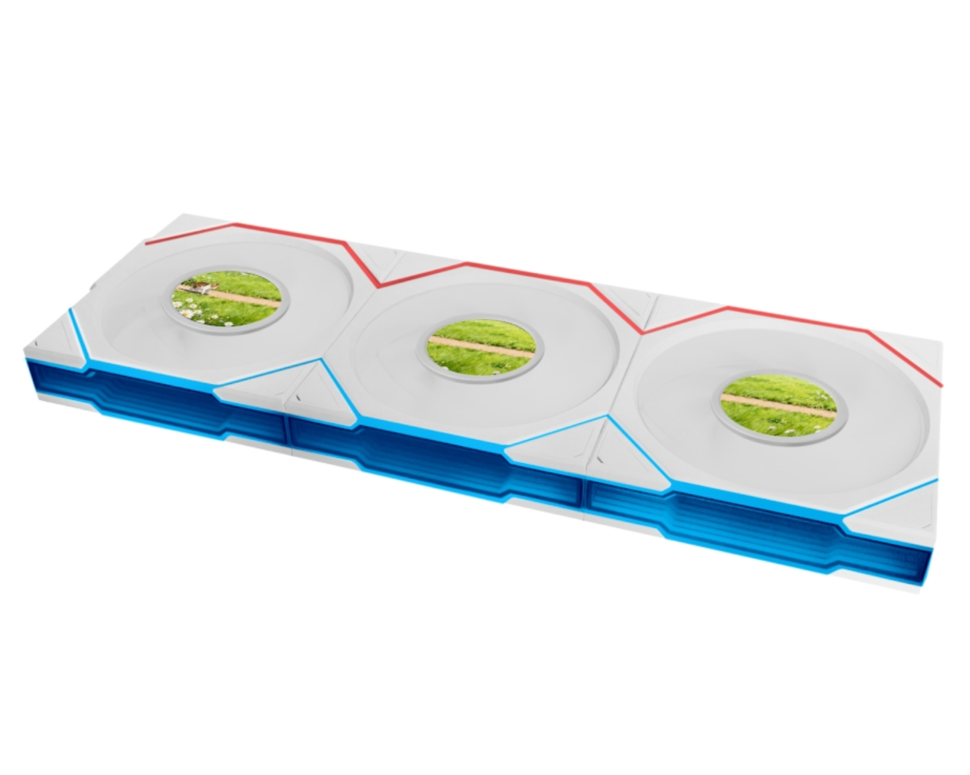 Lian Li UNI FAN TL LCD FLEX 3x120mm Beyaz Kasa Fanı (G9F.12TLLCD1F3W.00)