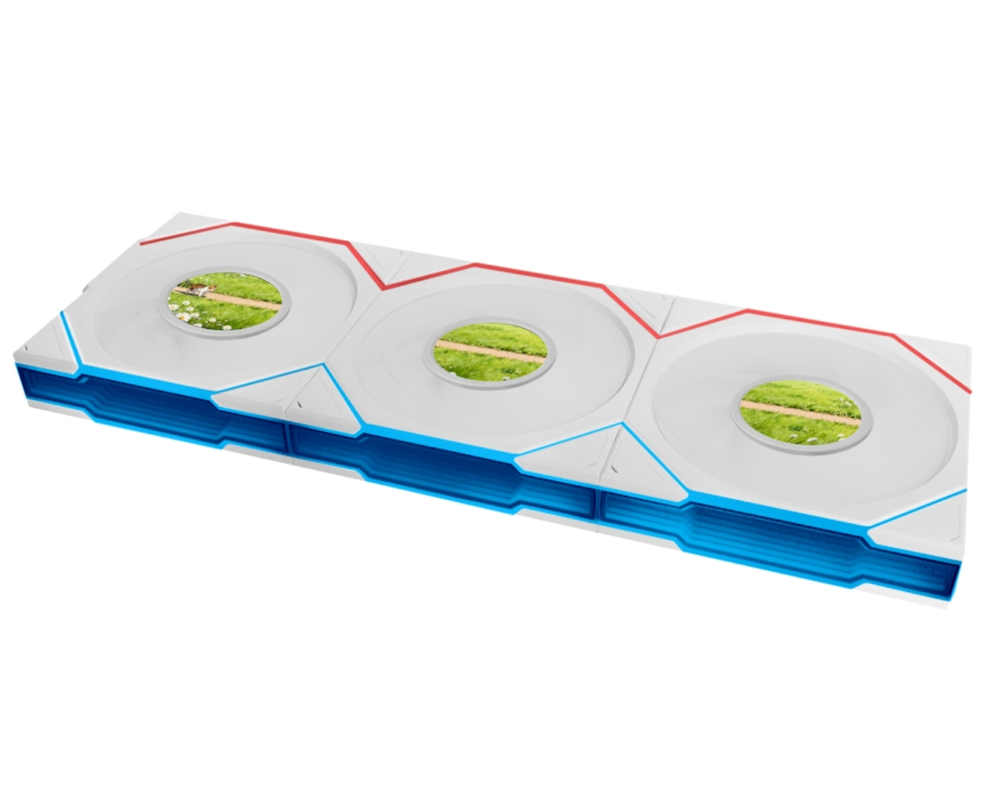 Lian Li UNI FAN Reverse TL LCD FLEX 3x120mm Beyaz Kasa Fanı (G9F.12RTLLCD1F3W.00)