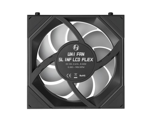 Lian Li UNI FAN SL INF LCD FLEX 3x120mm Siyah Kasa Fanı (G9F.12SLIND1F3B.00)
