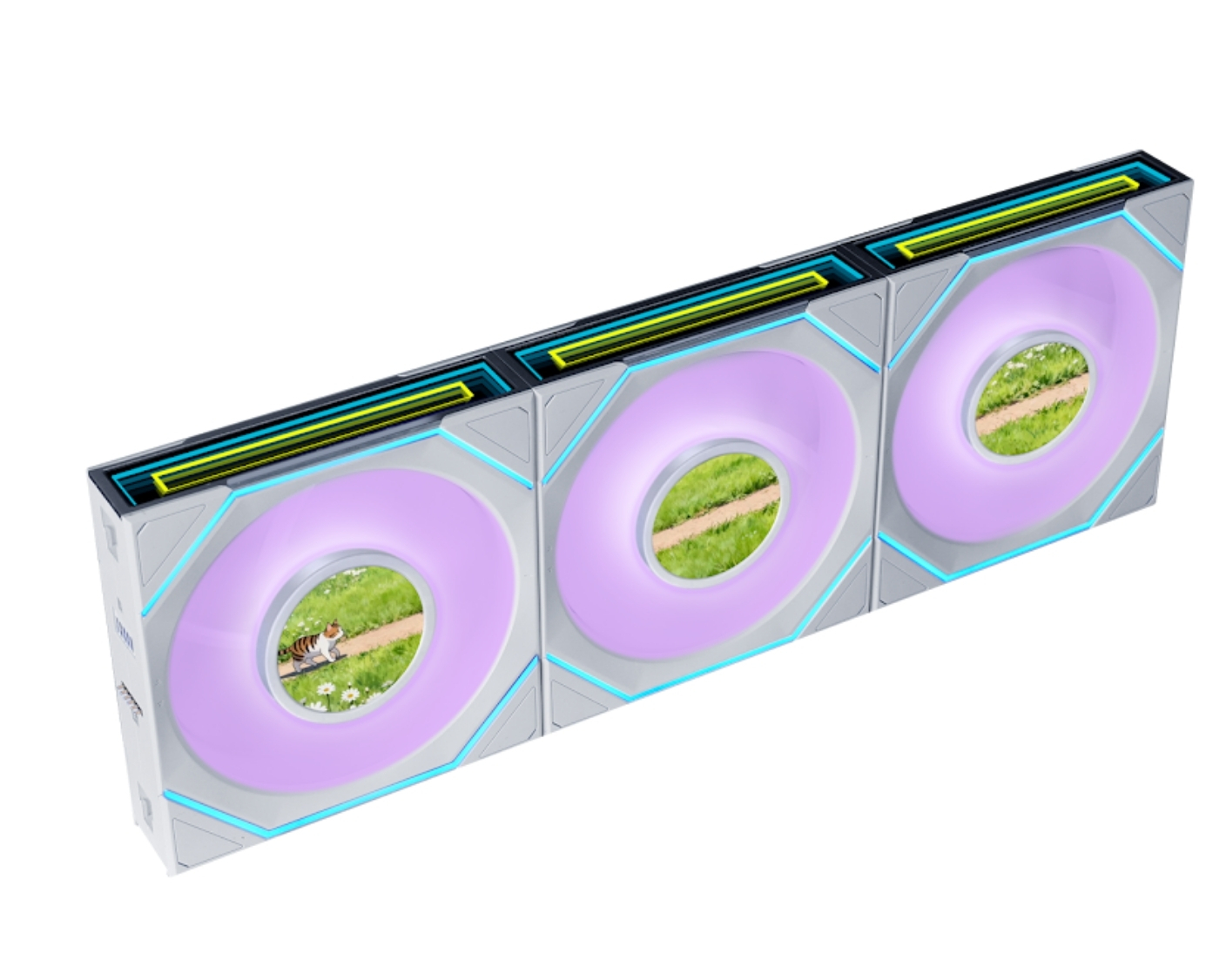 Lian Li UNI FAN Reverse SL INF LCD FLEX 3x120mm Beyaz Kasa Fanı (G9F.12RSLIND1F3W.00)