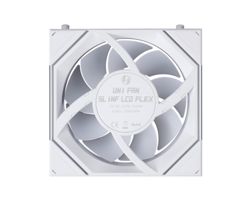 Lian Li UNI FAN SL INF LCD FLEX 1x120mm Beyaz Kasa Fanı (G9F.12SLIND1F1W.00)