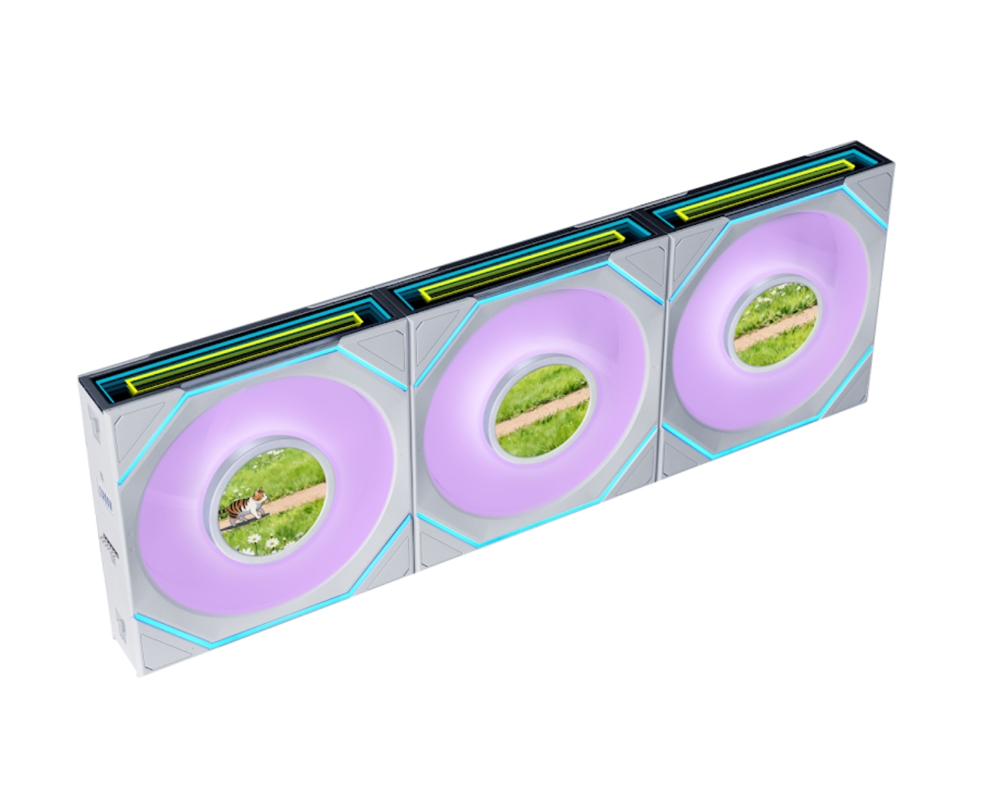 Lian Li UNI FAN SL INF LCD FLEX 3x120mm Beyaz Kasa Fanı (G9F.12SLIND1F3W.00)