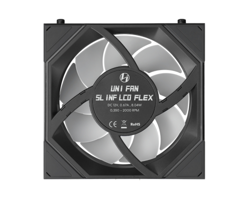 Lian Li UNI FAN Reverse SL INF LCD FLEX 1x120mm Siyah Kasa Fanı (G9F.12RSLIND1F1B.00)