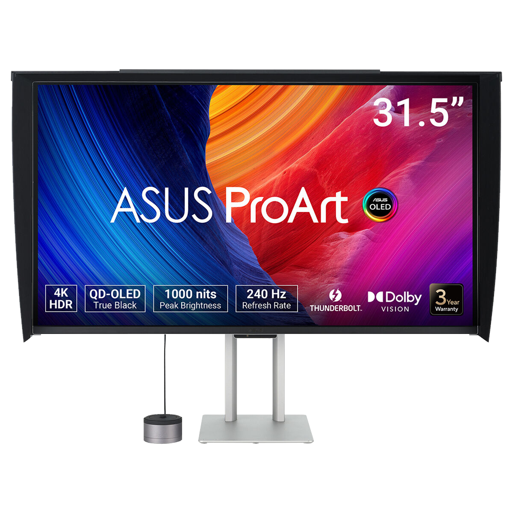 ASUS ProArt PA32UCDMR-K 32″ 240Hz 0.1ms AdaptiveSync HDR10 UHD QD-OLED Pivot Monitör