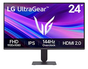 LG UltraGear G4 24G411A-B 24″ 144Hz(OC) 5ms FreeSync G-Sync HDR10 FHD IPS Gaming Monitör