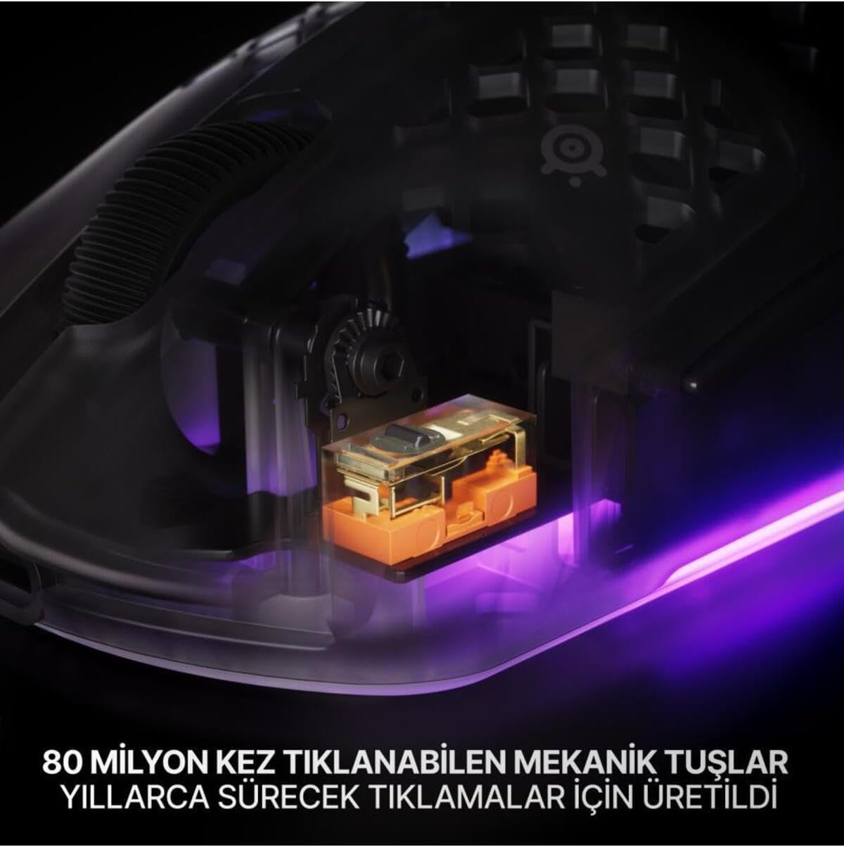 SteelSeries Aerox 3 WL Gen 2 MagentaHaze  SSM62716 26.000 DPI 6 Tuş RGB Optik Kablosuz Gaming (Oyuncu) Mouse