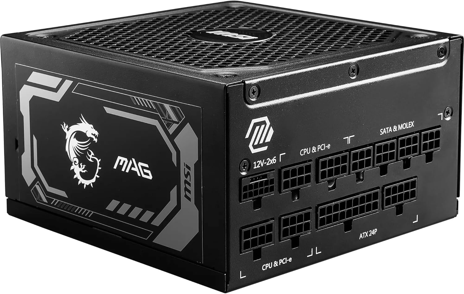 MSI MAG A1000GL PCIE5 II Siyah 1000W 80+ Gold Full Modüler Power Supply