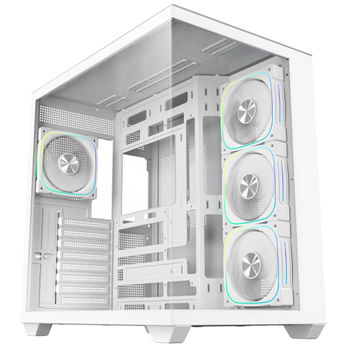 Bitfenix UT500 White 850W 80+ Bronze PSU 4x120mm FRGB Fan ATX Temperli Cam Beyaz Gaming (Oyuncu) Kasa