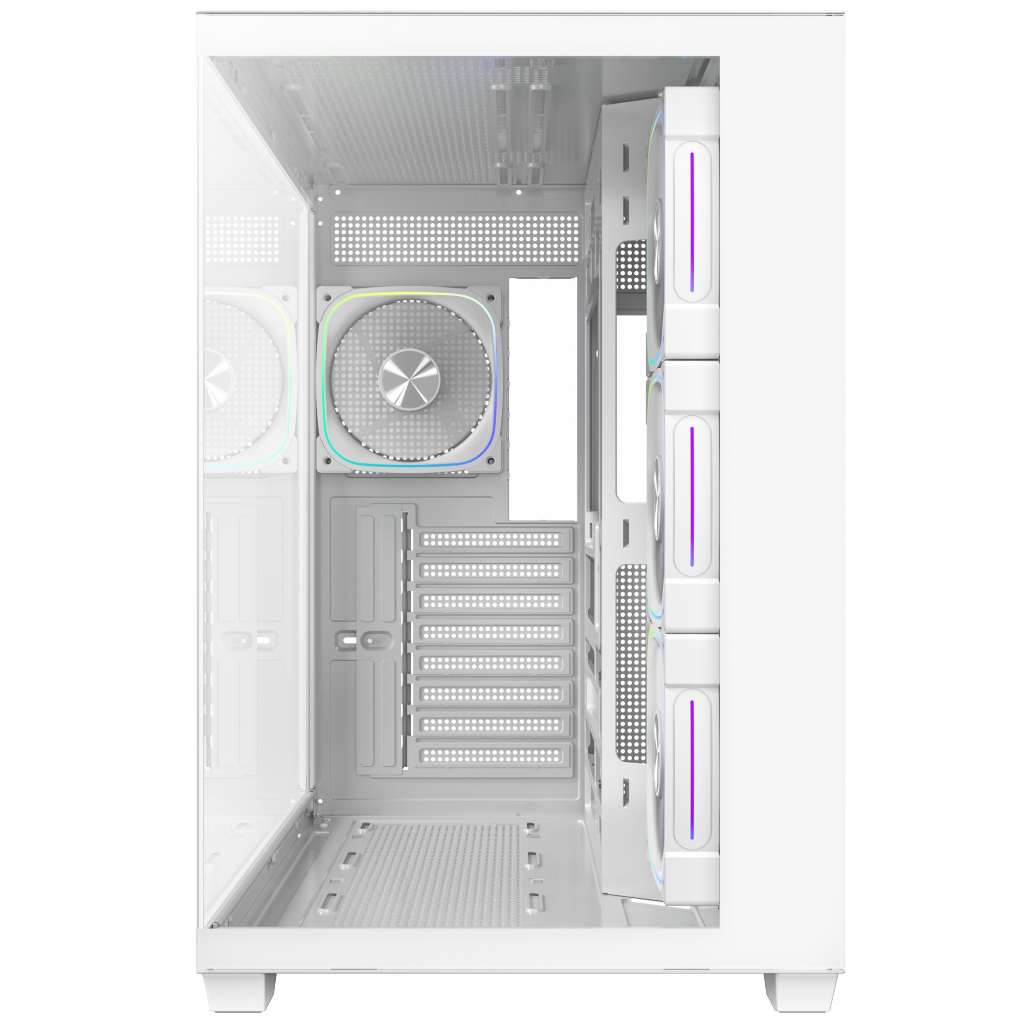 Bitfenix UT500 White 850W 80+ Bronze PSU 4x120mm FRGB Fan ATX Temperli Cam Beyaz Gaming (Oyuncu) Kasa